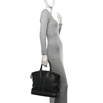 Louis Vuitton Suhali Lockit MM Black 2 of 12