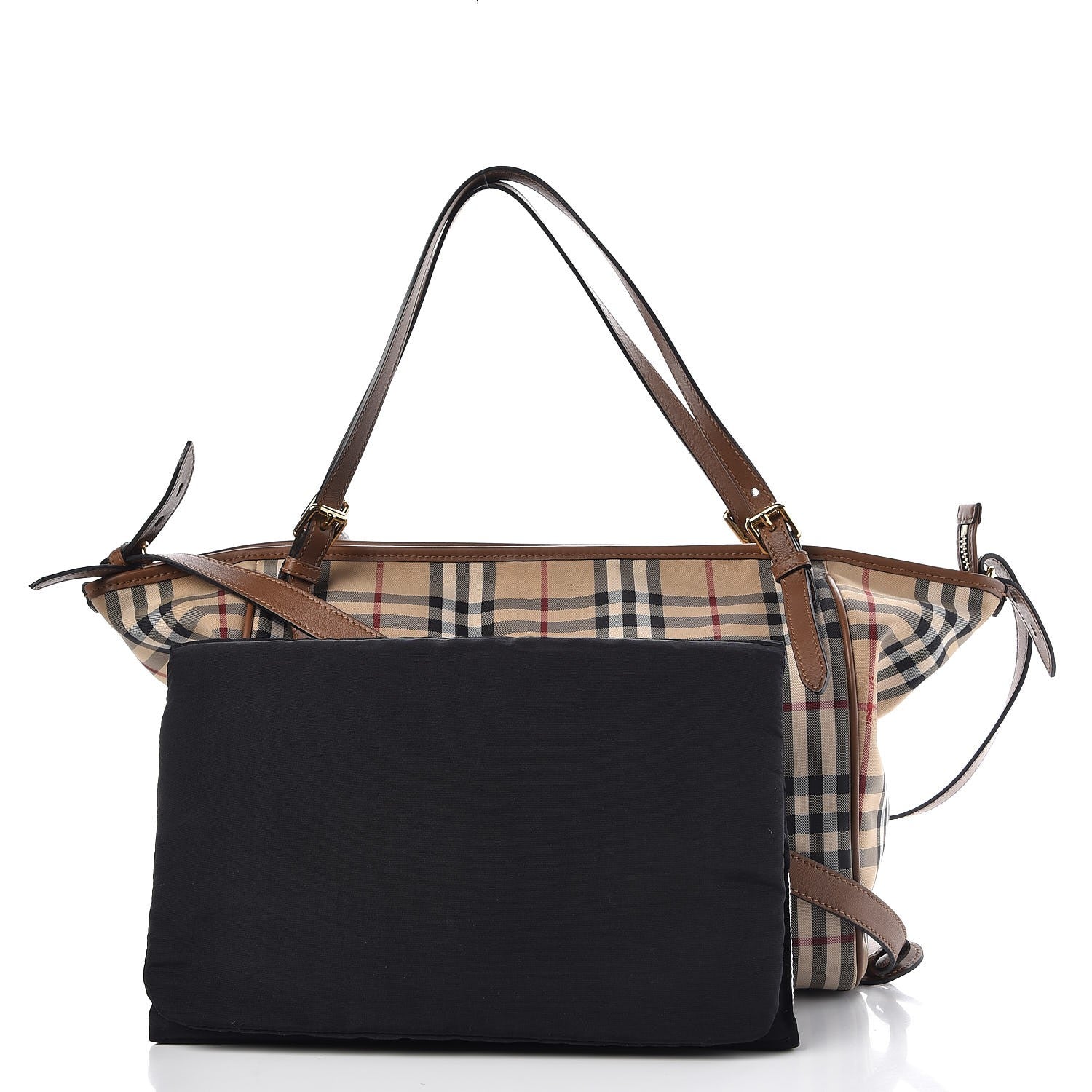 Burberry Horseferry Check Diaper Bag Tote Tan 3 of 12