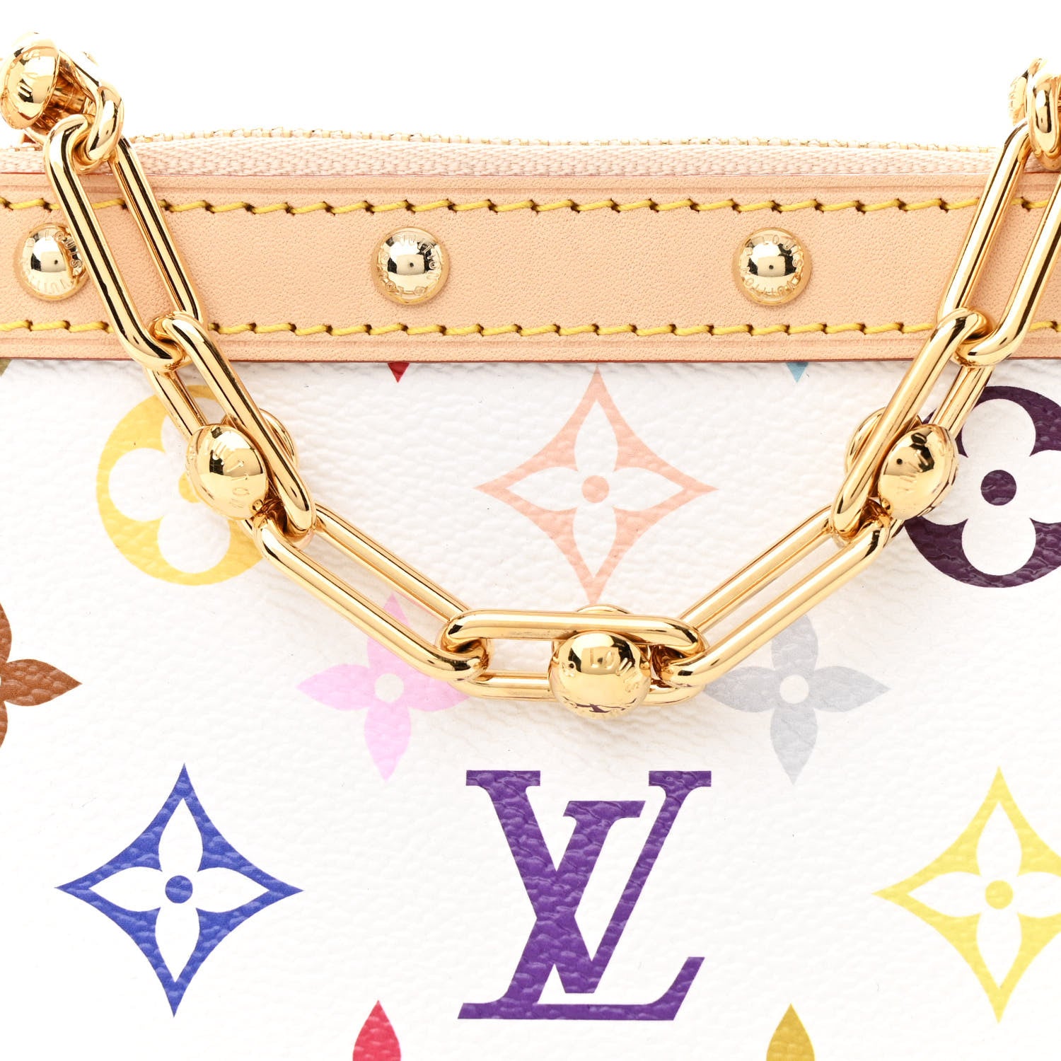 Louis Vuitton LV X TM Monogram Multicolor Pochette Accessories White 7 of 9