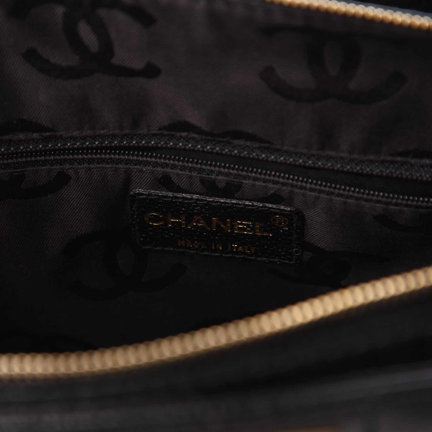 Chanel Caviar Chocolate Bar Quilted Shoulder Bag Black 8 of 10