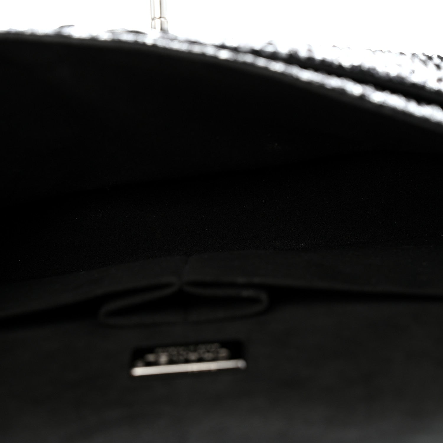 Chanel Metallic Snakeskin Medium Double Flap Black Silver 5 of 12