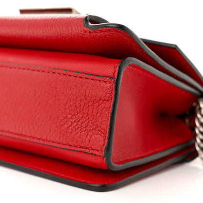 Givenchy Goatskin Mini GV3 Shoulder Bag Bright Red 9 of 9