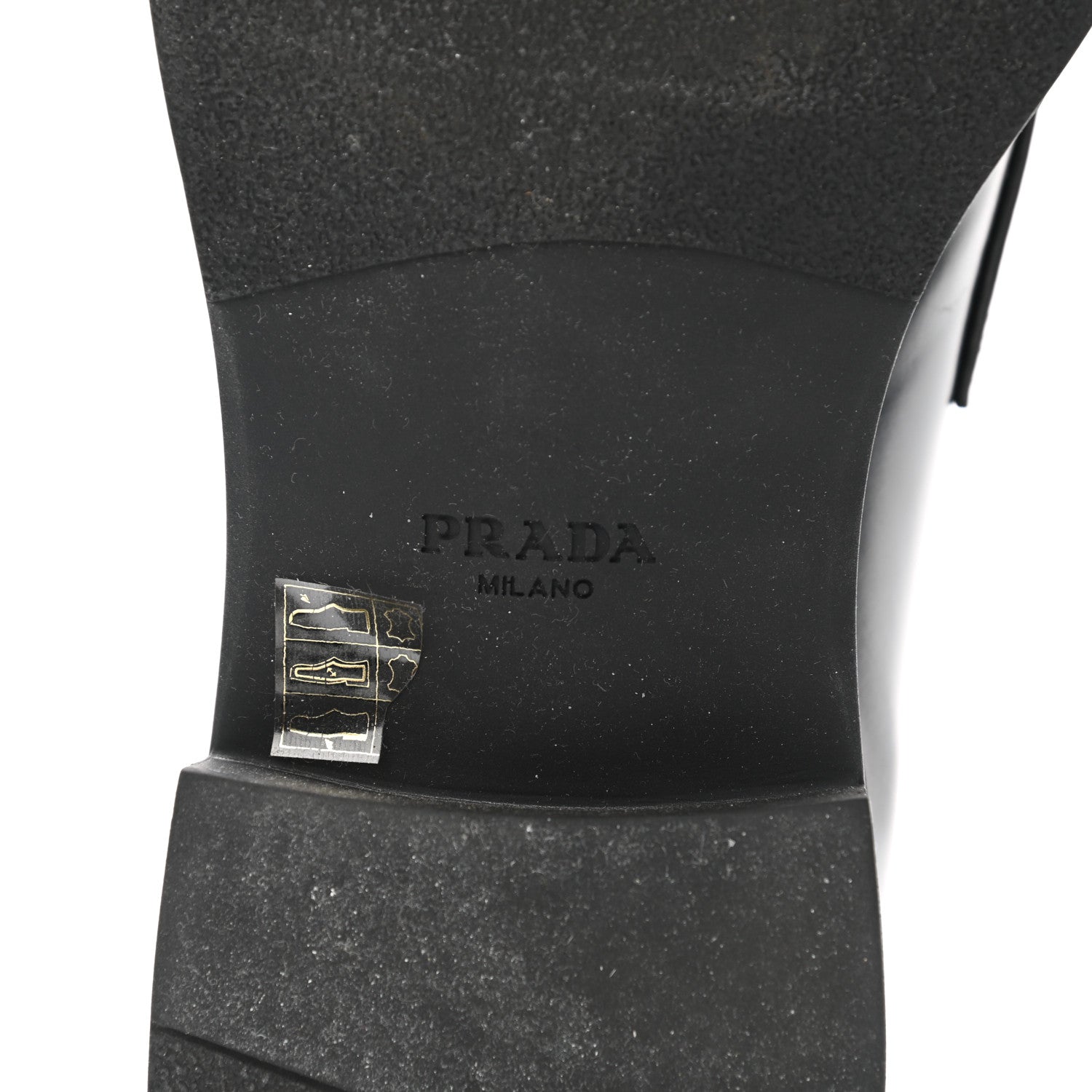 Prada Spazzolato Metal Triangle Logo Mens 35mm Loafers 7.5 Black 6 of 10
