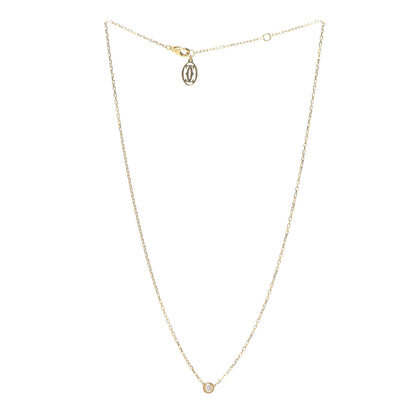 Cartier 18K Yellow Gold Diamond SM D'Amour Pendant Necklace 3 of 5