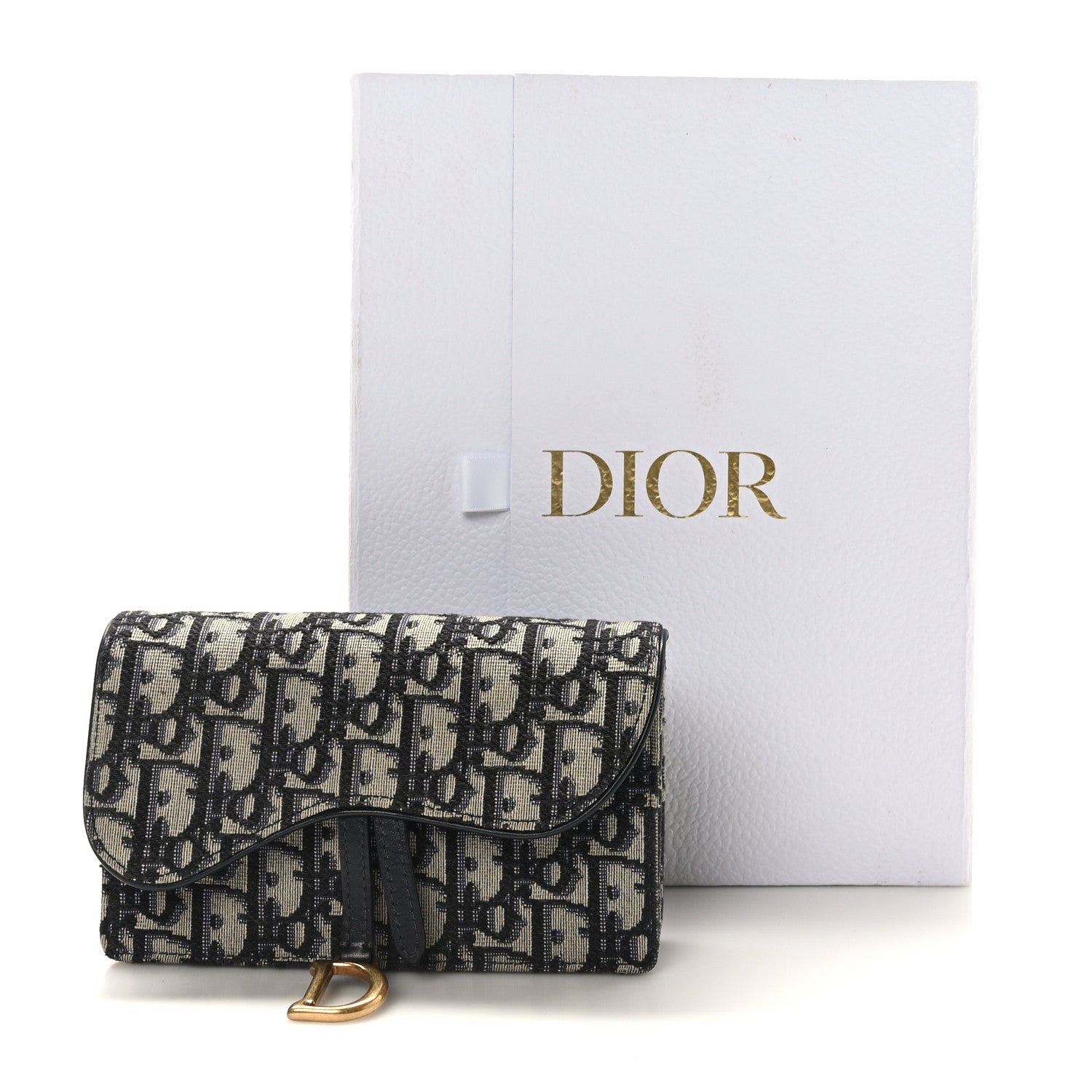 Christian Dior Oblique Saddle Belt Bag Blue 10 of 10
