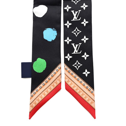 Louis Vuitton LV x YK Kusama Painted Dots Scarf Black Multicolor 2 of 4