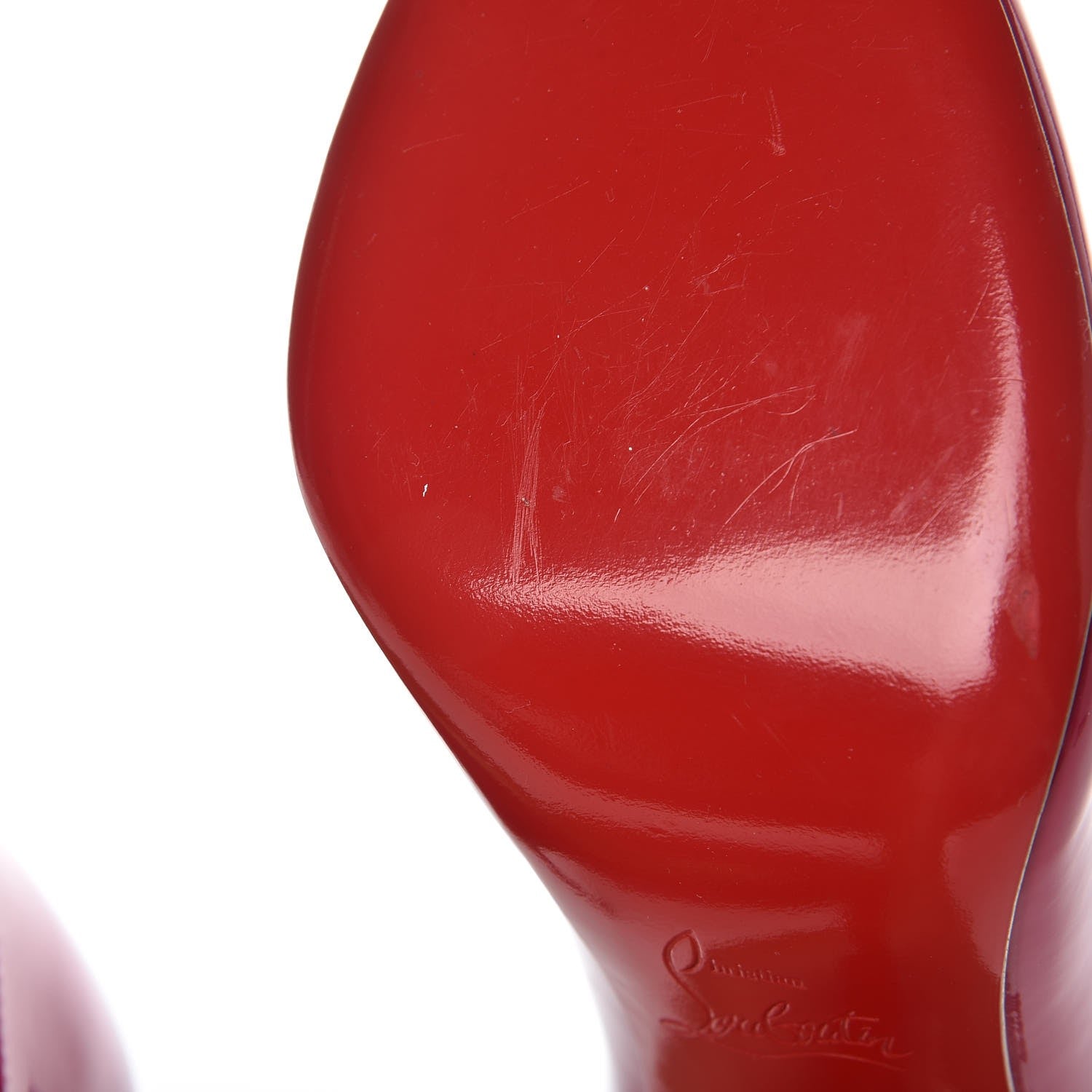 Christian Louboutin Patent Jolly B 100 Pumps 36.5 Fushia 9 of 12