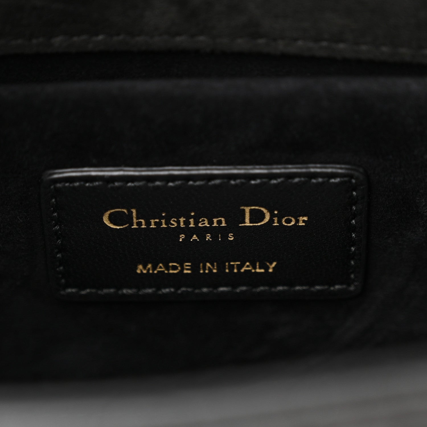 Christian Dior Lambskin Cannage Medium Lady D-Joy Black 6 of 12