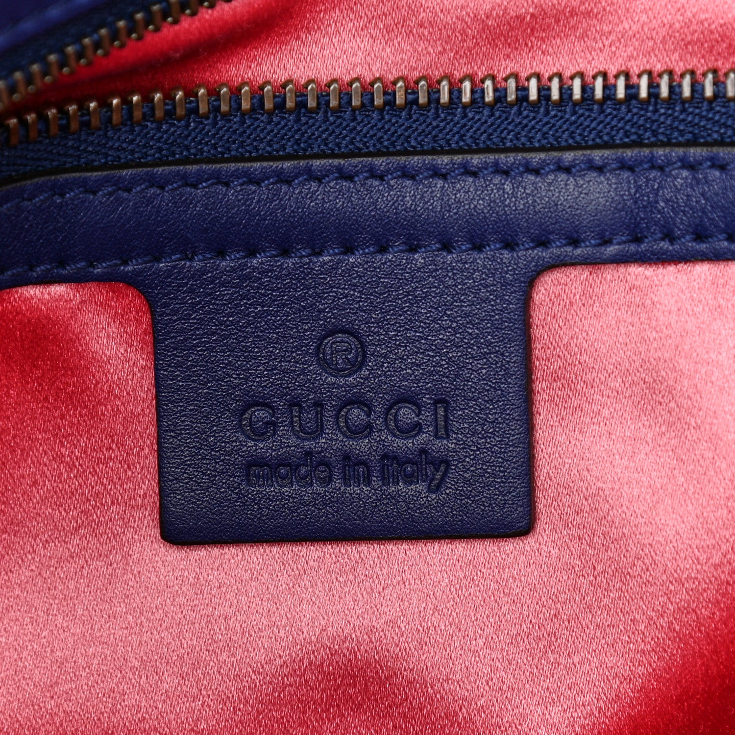 Gucci Velvet Matelasse Medium GG Marmont Shoulder Bag Cobalt Blue 6 of 14