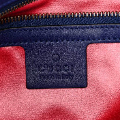 Gucci Velvet Matelasse Medium GG Marmont Shoulder Bag Cobalt Blue 6 of 14