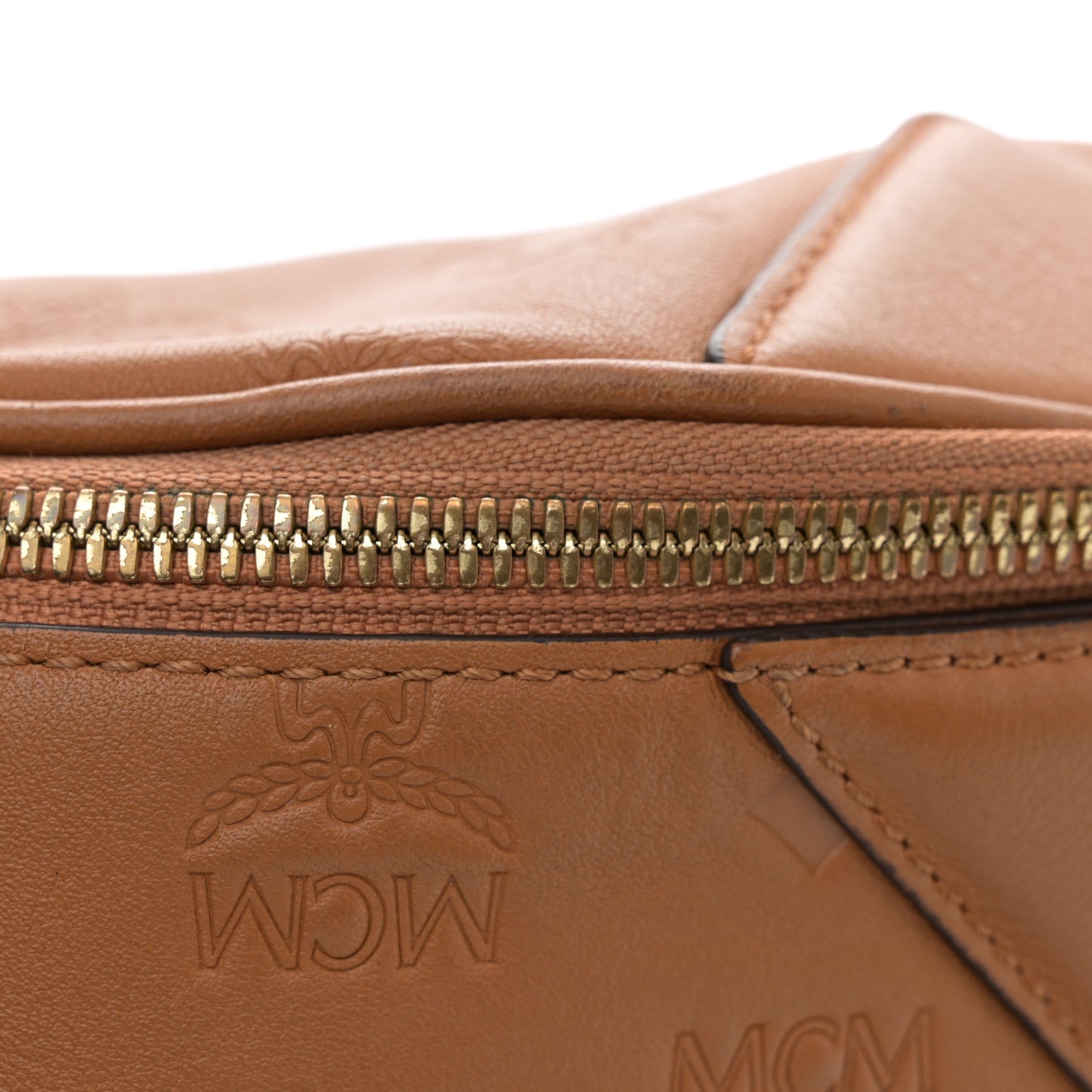 Calfskin Ottomar Monogram Fursten Belt Bag Cognac