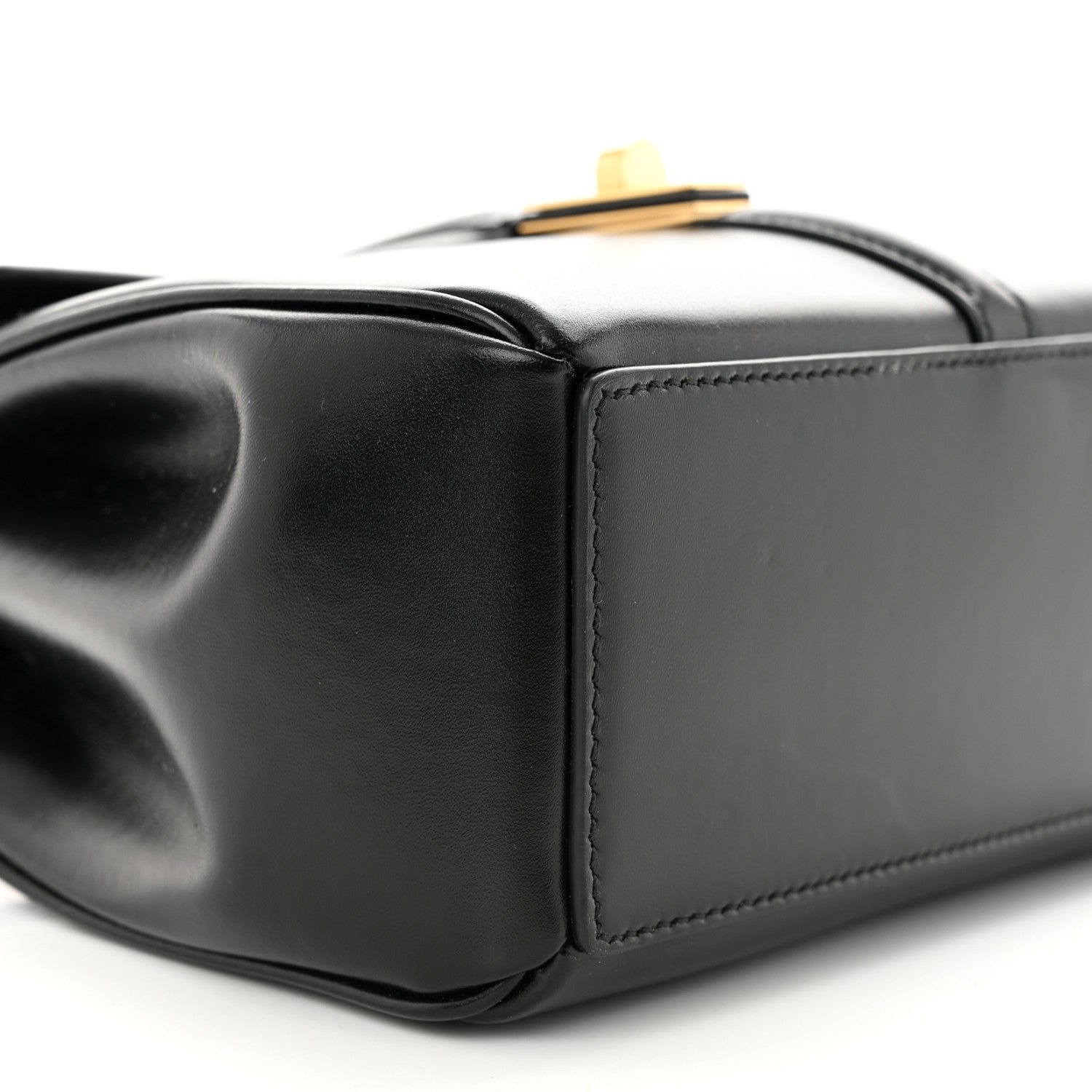 Celine Satinated Calfskin Mini 16 Top Handle Bag Black 10 of 11