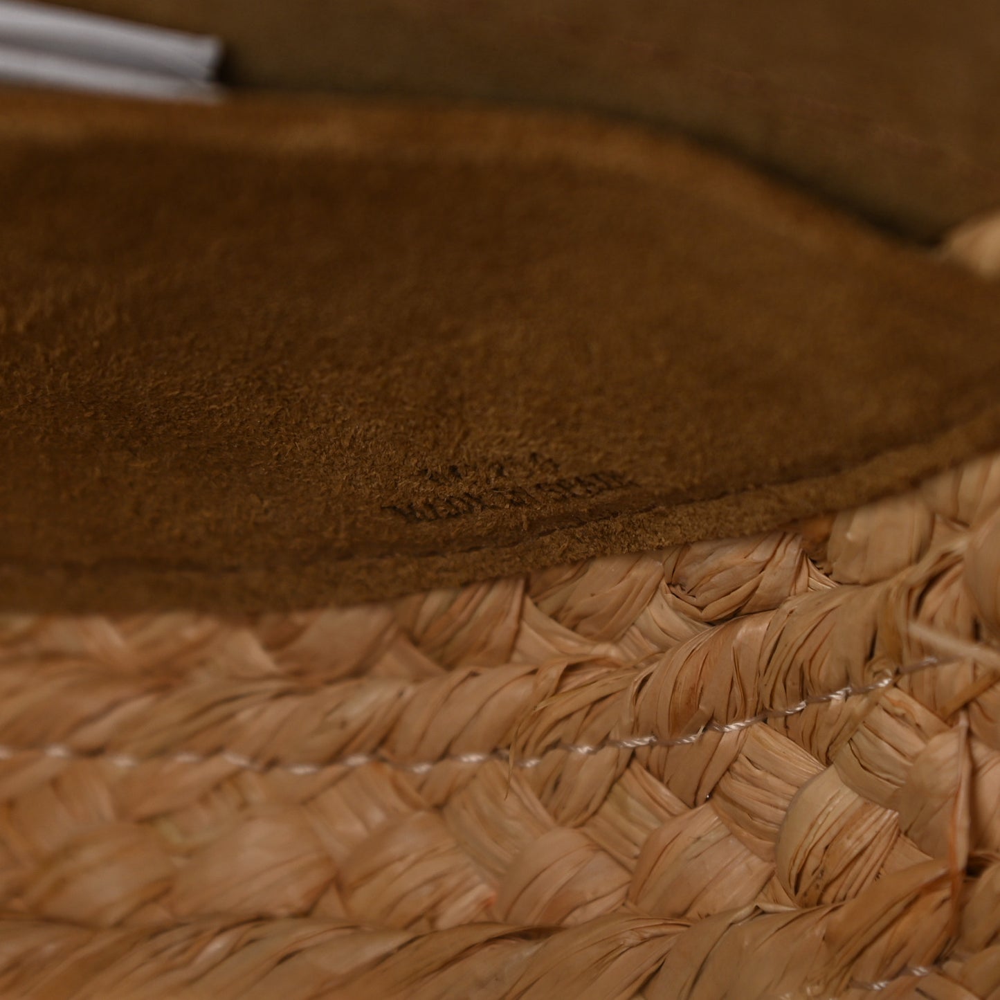 Calfskin Raffia Small Gate Crossbody Bag Natural Tan