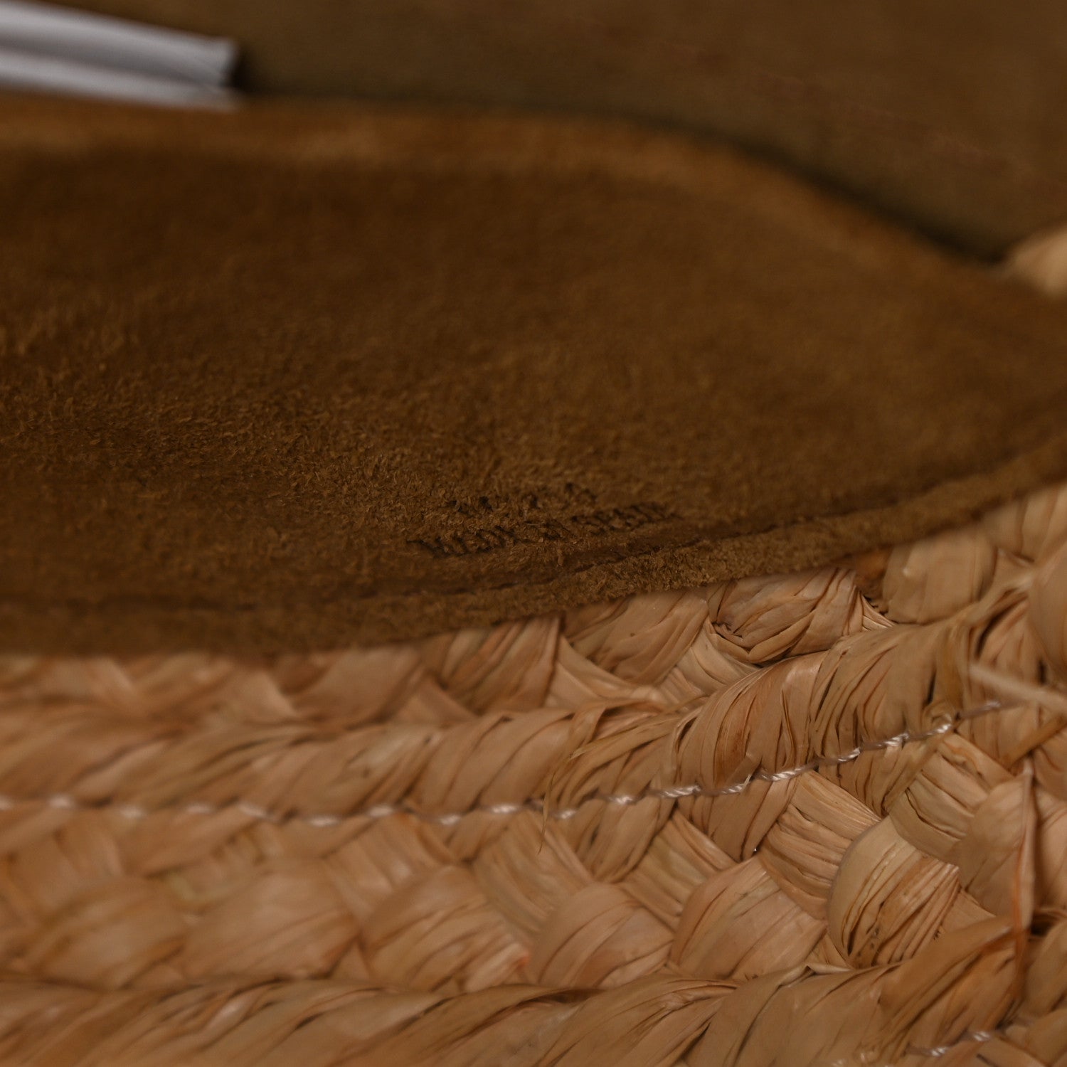 Loewe Calfskin Raffia Small Gate Crossbody Bag Natural Tan 7 of 9