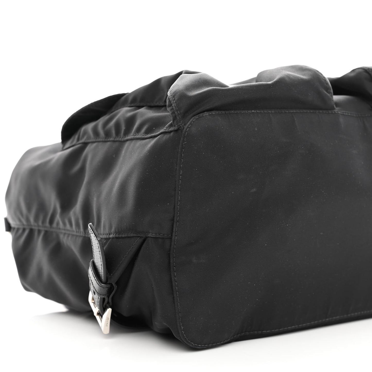 Tessuto Nylon Saffiano Medium Backpack Black