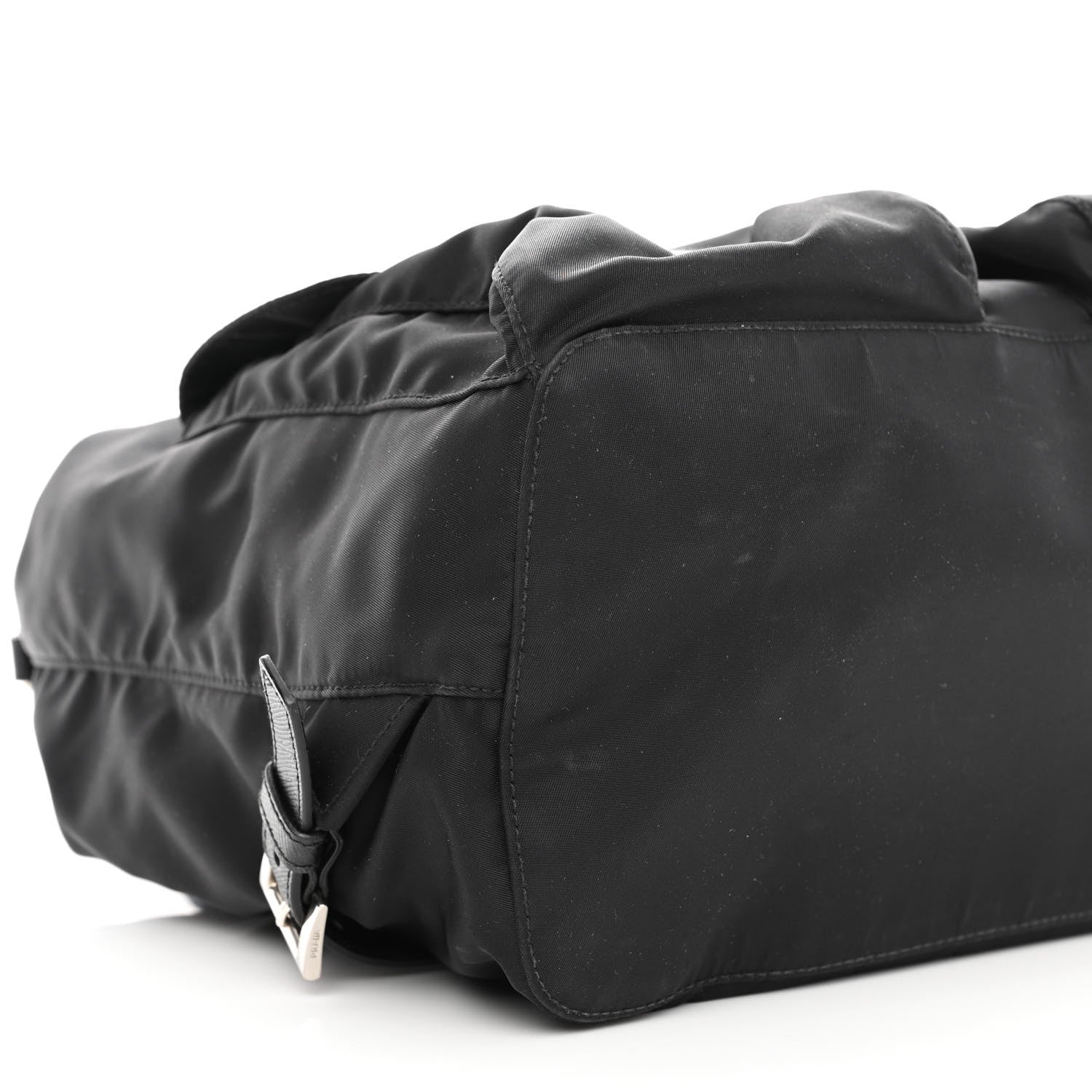 Prada Tessuto Nylon Saffiano Medium Backpack Black 8 of 11
