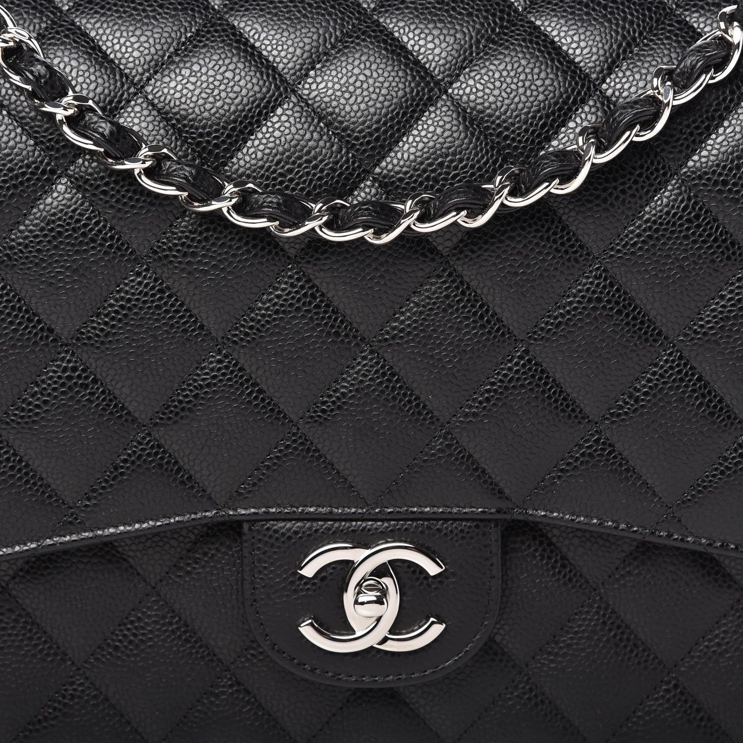 Chanel Caviar Quilted Maxi Double Flap Black 10 of 11
