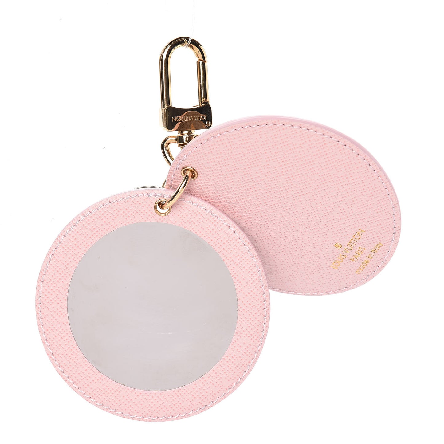 Monogram LV Mirror Bag Charm Key Holder Rose Ballerine