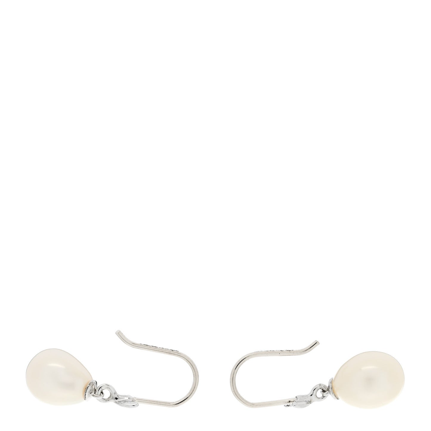 Sterling Silver Freshwater Cultured Pearl Paloma Picasso Olive Leaf Drop Earrings