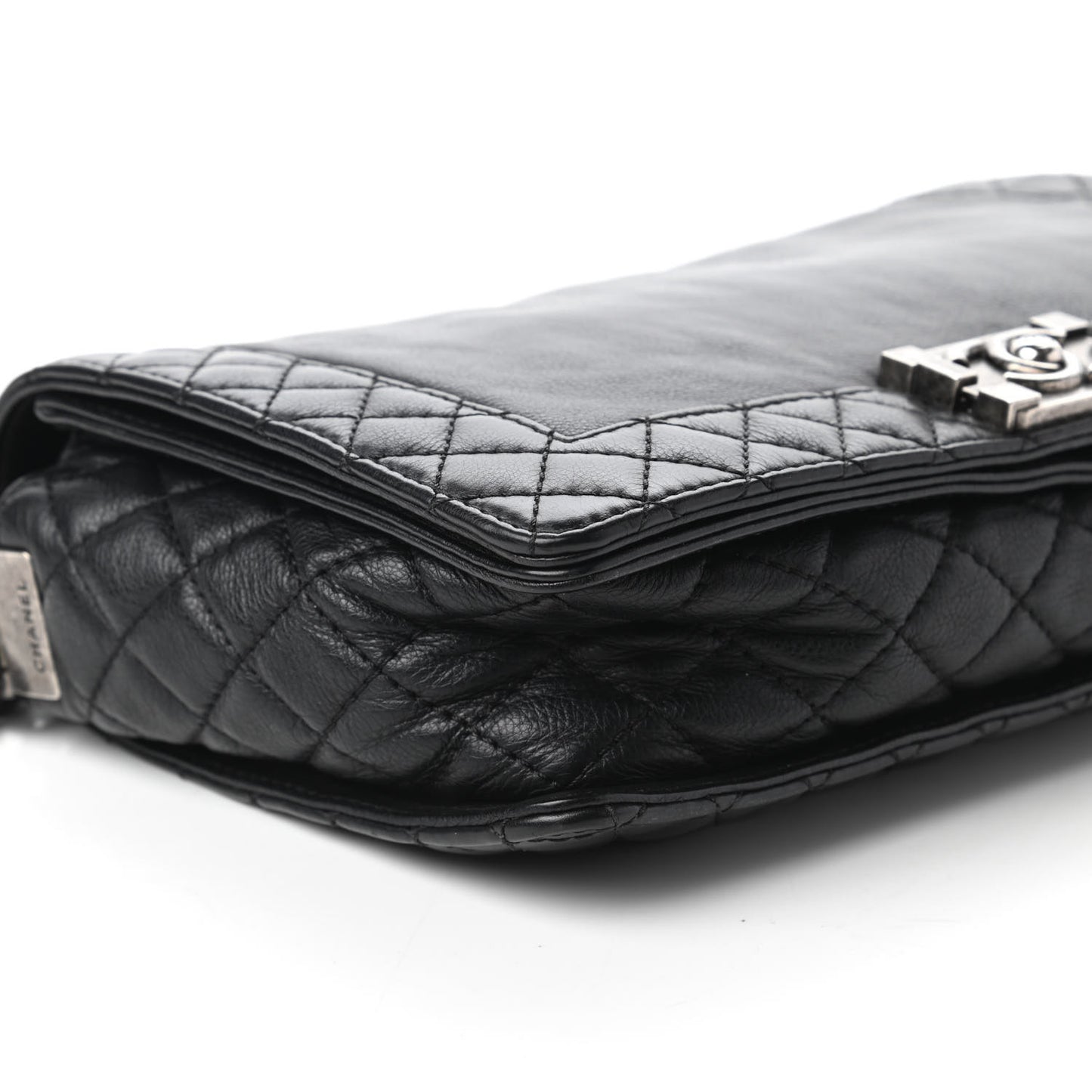 Calfskin New Medium Boy Reverso Flap Black