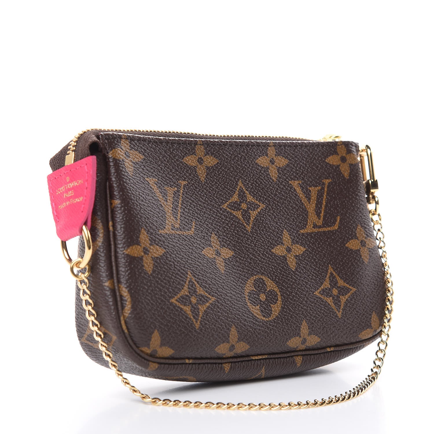 Louis Vuitton Monogram 2019 Christmas Animation Mini Courchevel Pochette Accessories Fuchsia 3 of 8