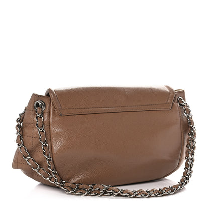 Chanel Caviar Large Half Moon Flap Dark Beige 2 of 15