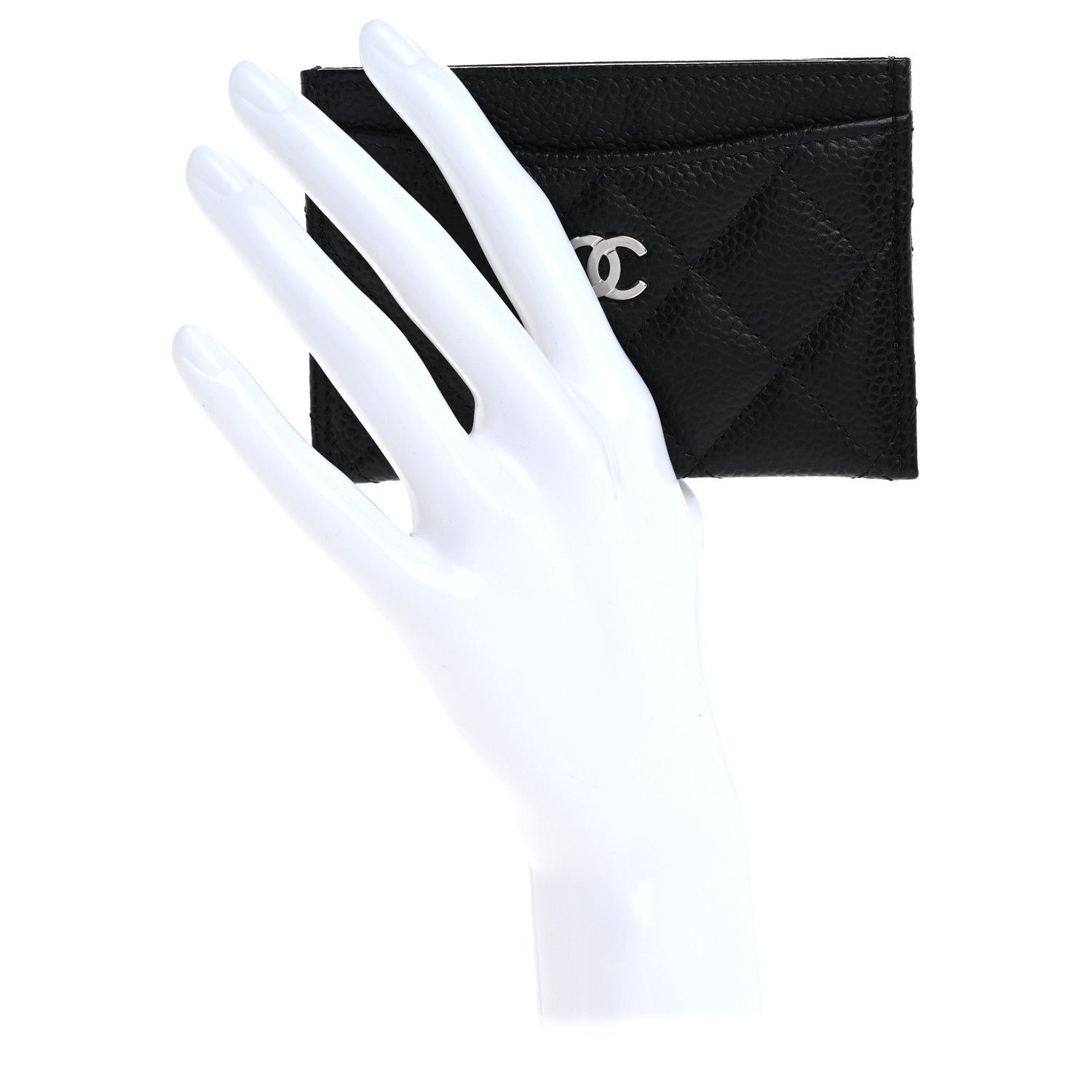 Chanel Caviar Quilted Card Holder Black 2 of 13