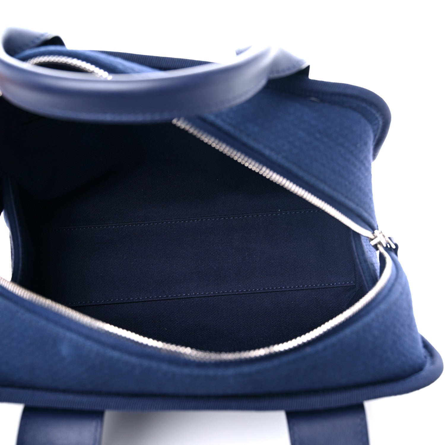 Chanel Mixed Fibers Deauville Bowling Bag Blue 5 of 15