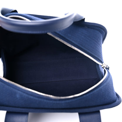 Chanel Mixed Fibers Deauville Bowling Bag Blue 5 of 15