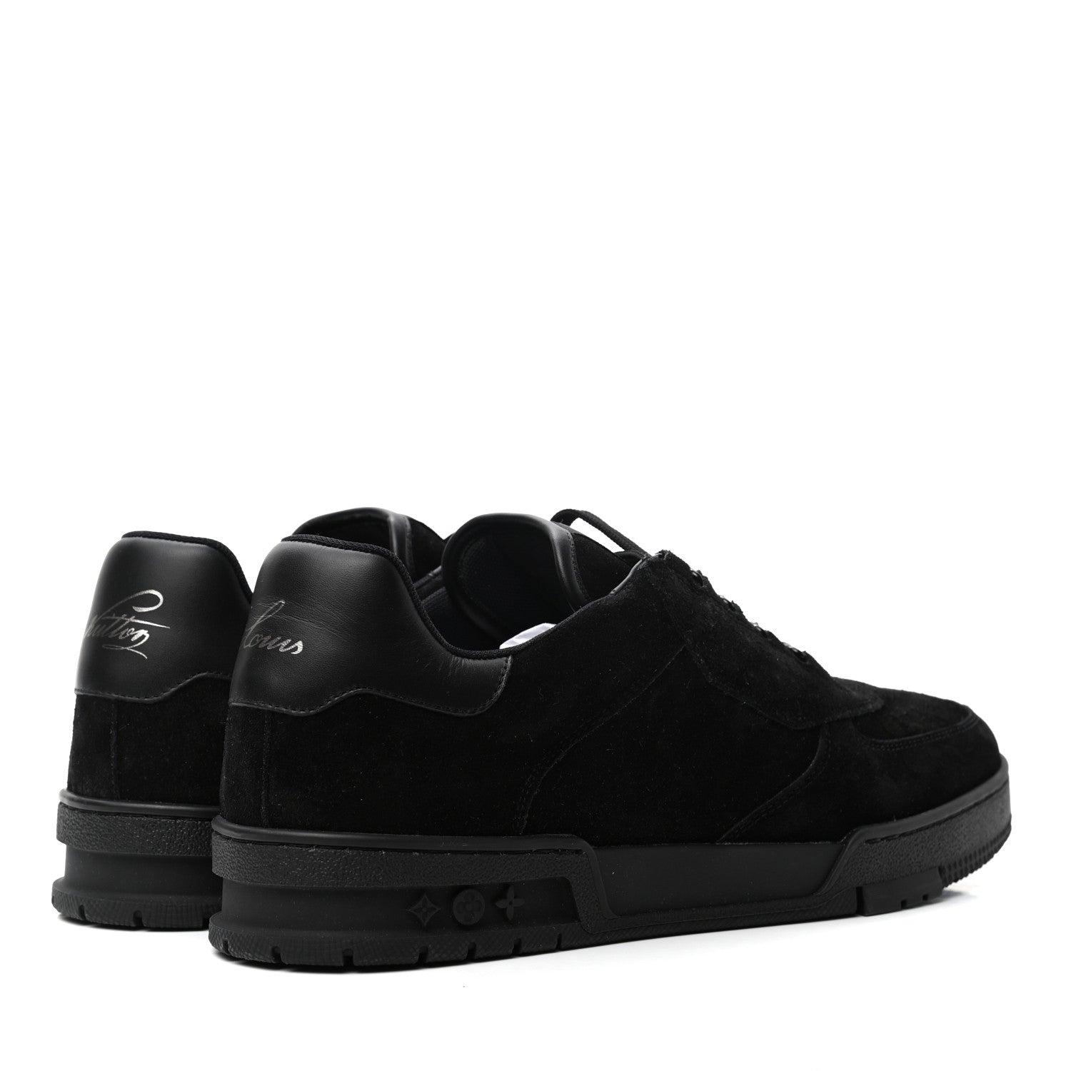 Louis Vuitton Suede Mens LV Trainer Sneakers 9 Black 4 of 9