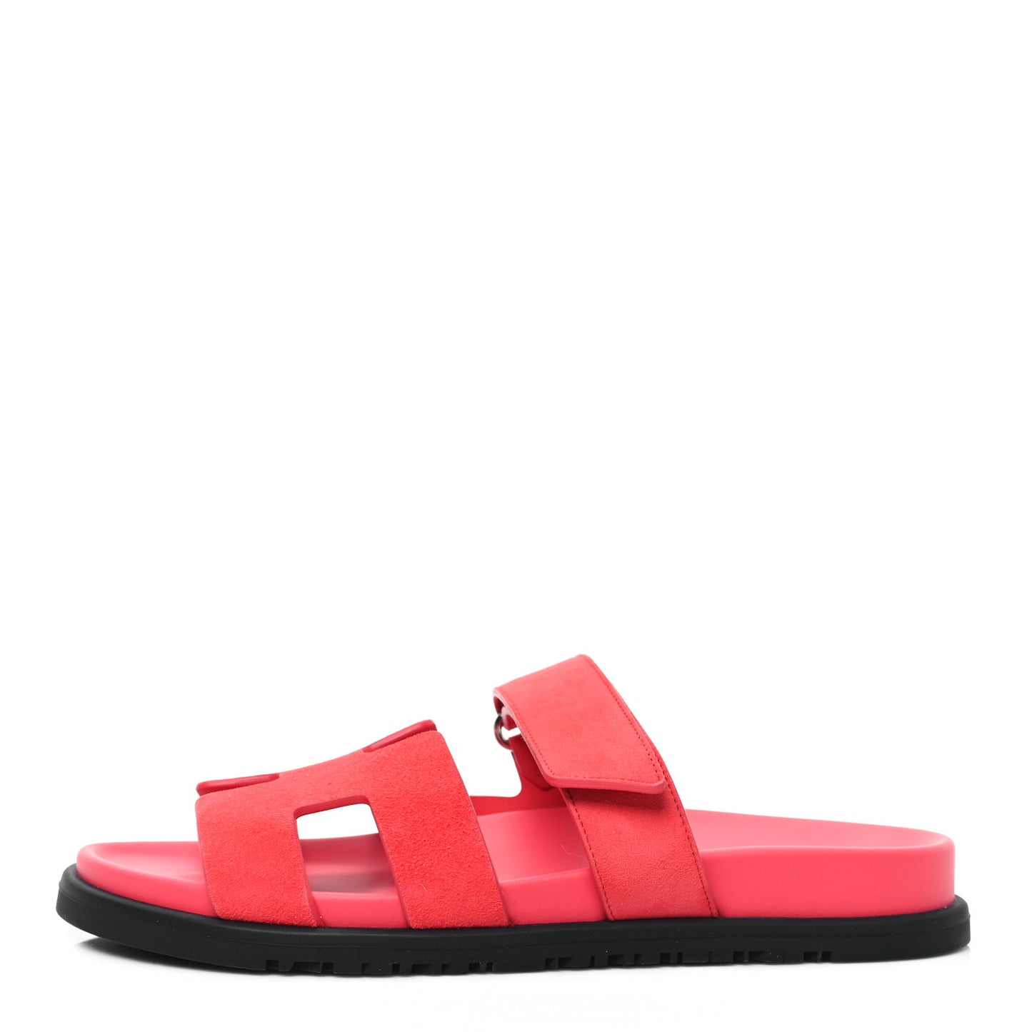 Suede Goatskin Womens Chypre Sandals 38 Rose Vermillon