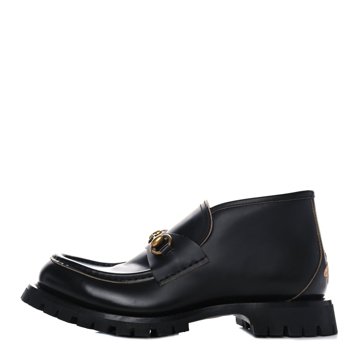 Cordovan Lux Mens Harald Horsebit Ankle Boots 8 Black