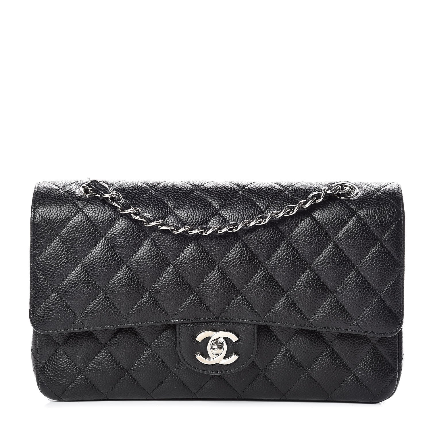 Chanel Caviar Quilted Medium Double Flap Black 1 of 18