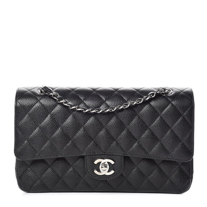Chanel Caviar Quilted Medium Double Flap Black 1 of 18