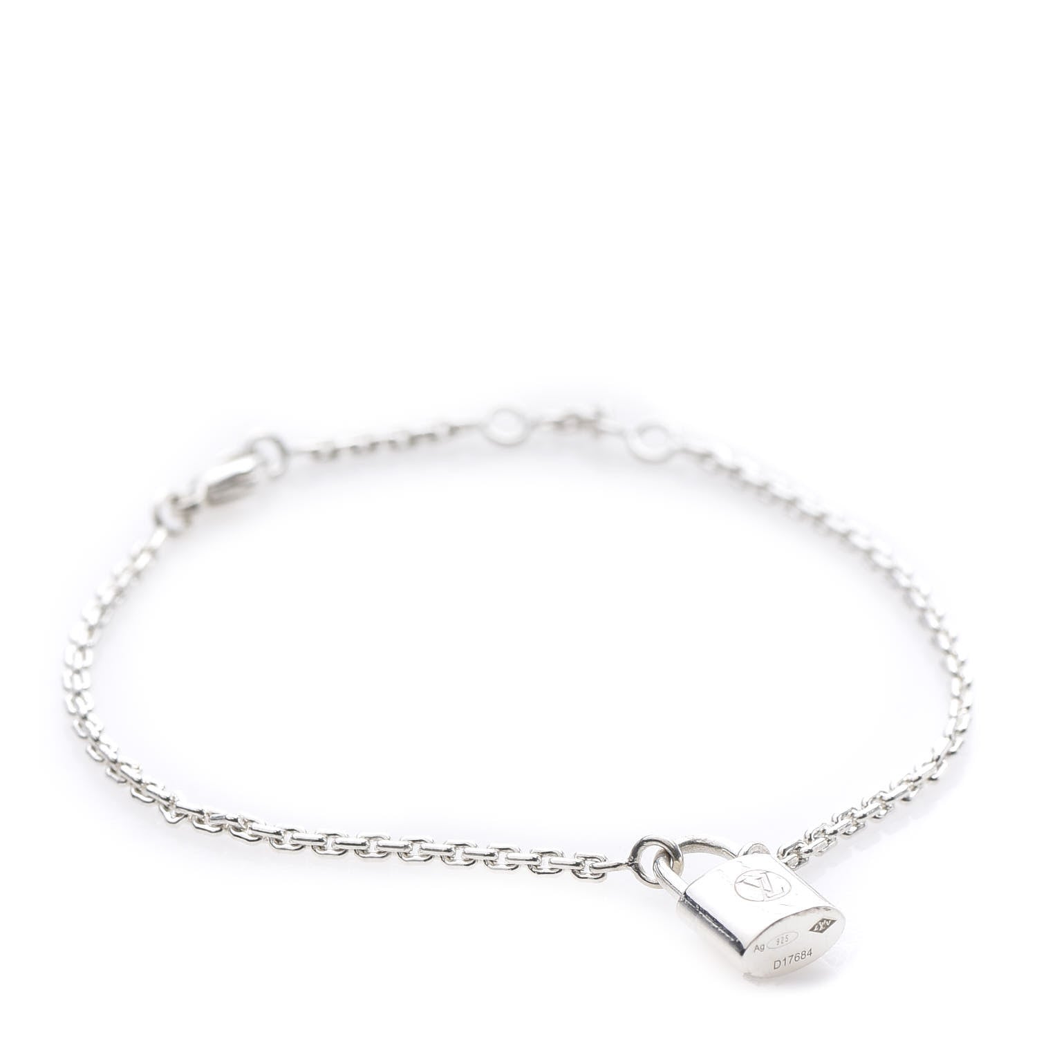 Louis Vuitton Sterling Silver Lockit Bracelet 1 of 6