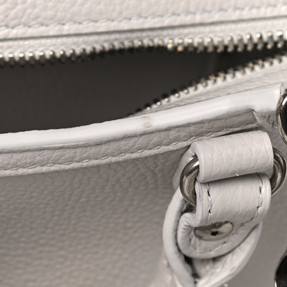 Balenciaga Grained Calfskin Neo Classic Silver Hardware Nano City Crossbody Chalky White 6 of 9