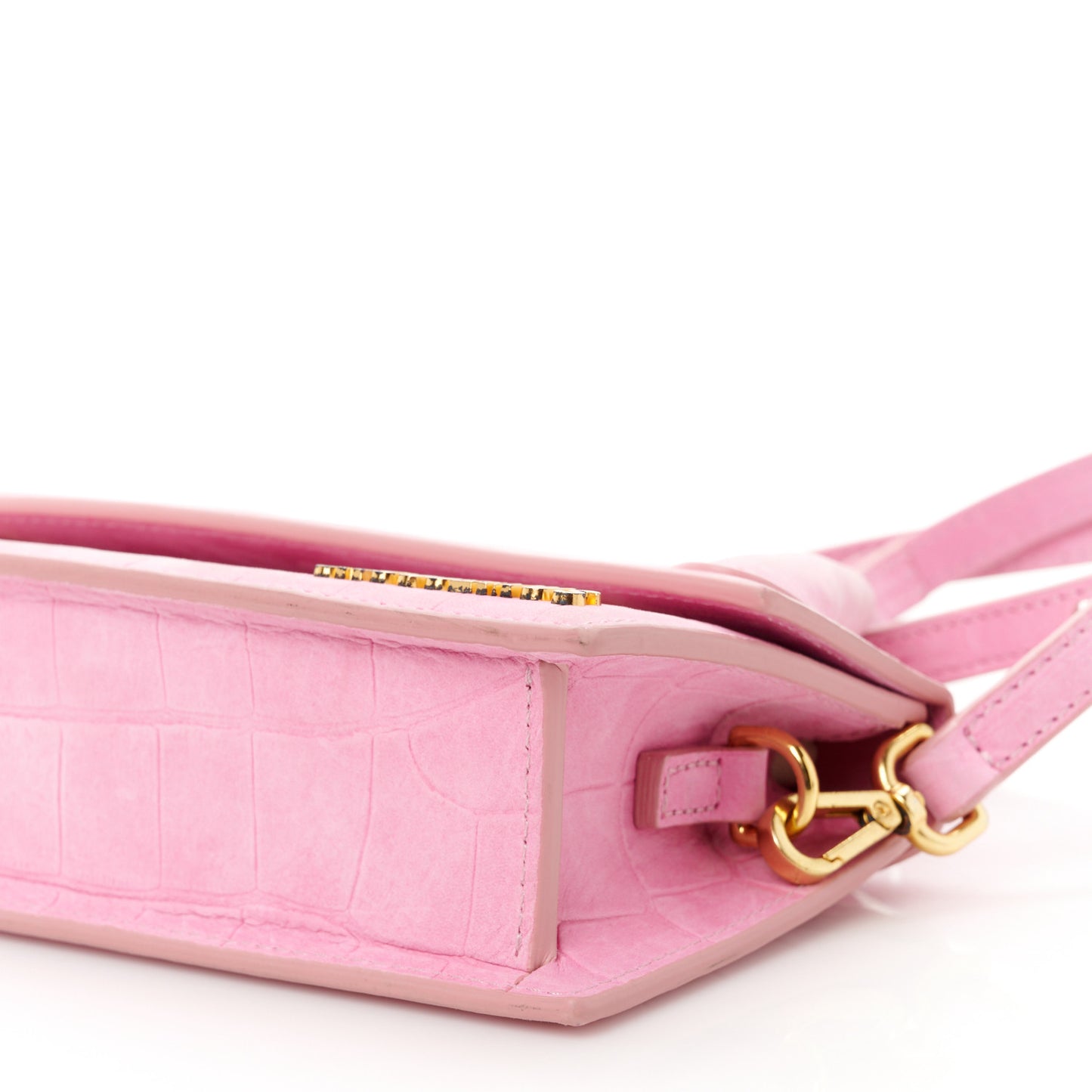 Nubuck Crocodile Embossed Le Chiquito Long Pink