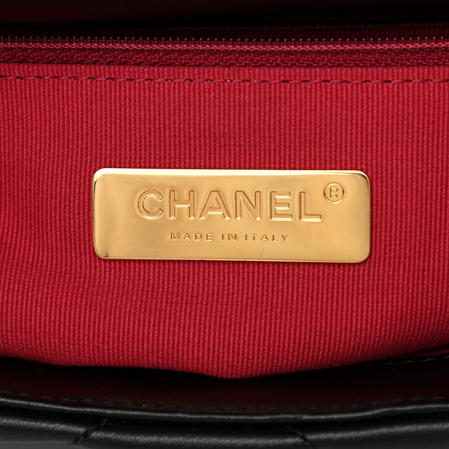 Lambskin Quilted Medium Chanel 19 Flap Black