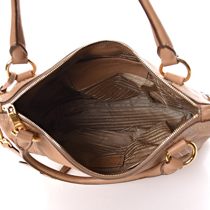 Prada Vitello Daino Tote Sabbia 5 of 10