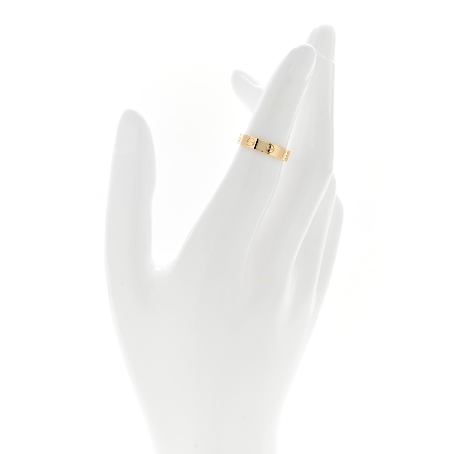 18K Yellow Gold 3.5mm LOVE Wedding Band Ring 47 4