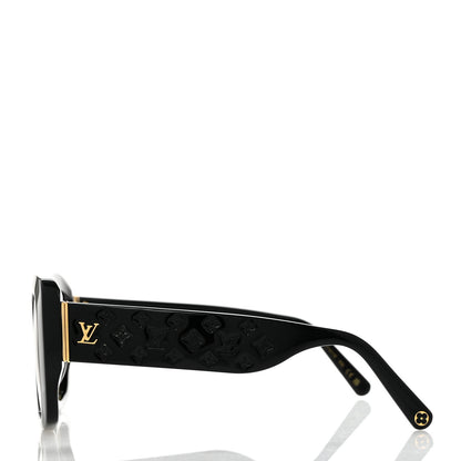 Louis Vuitton Acetate LV Empreinte Square Sunglasses Z1611E Black 3 of 7