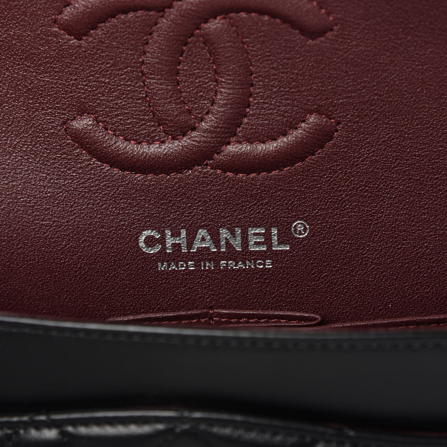 Lambskin Quilted Small Double Flap Black