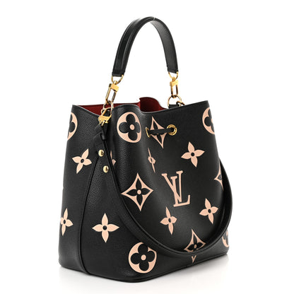 Louis Vuitton Empreinte Monogram Giant Neonoe MM Black Beige 4 of 12