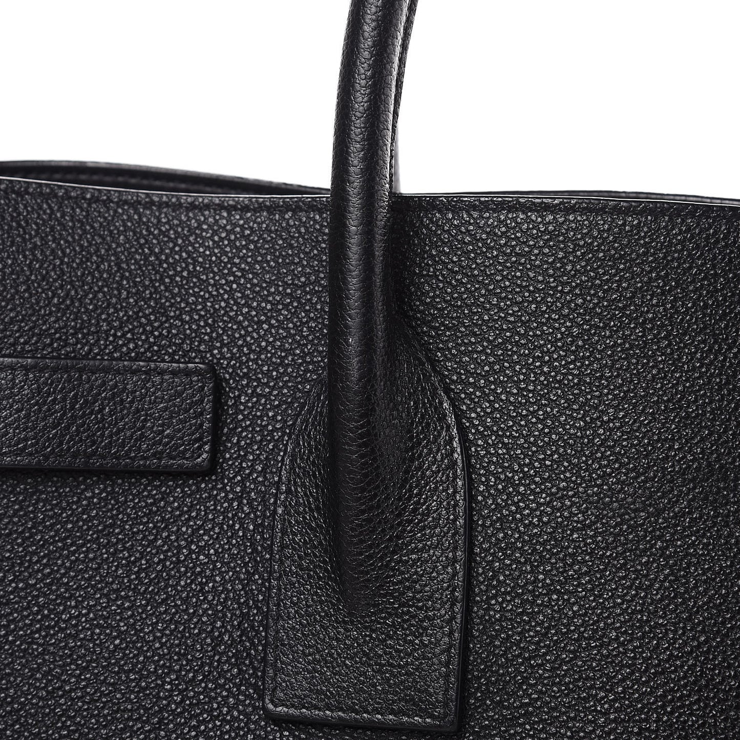 Grained Calfskin Small Sac De Jour Black