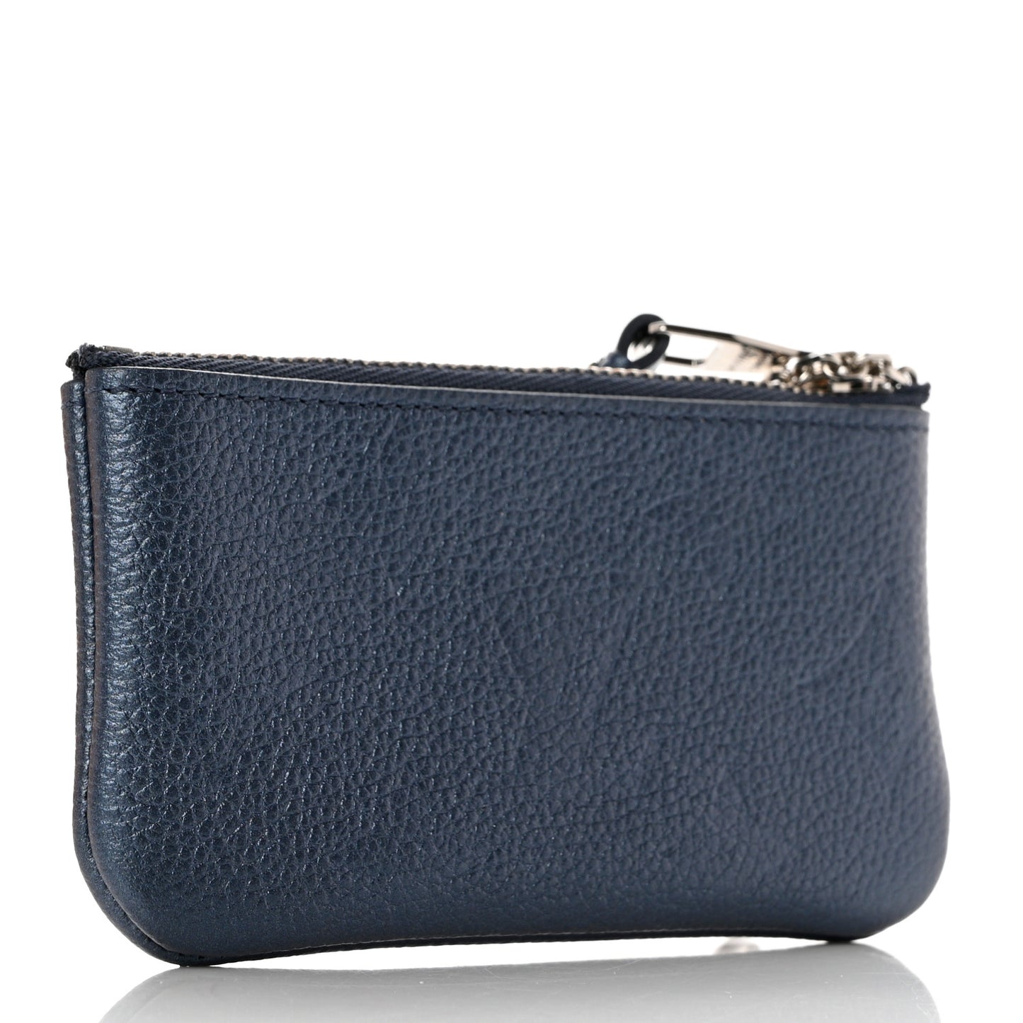 Metallic Empreinte Monogram Giant Key Pouch Navy Nacre