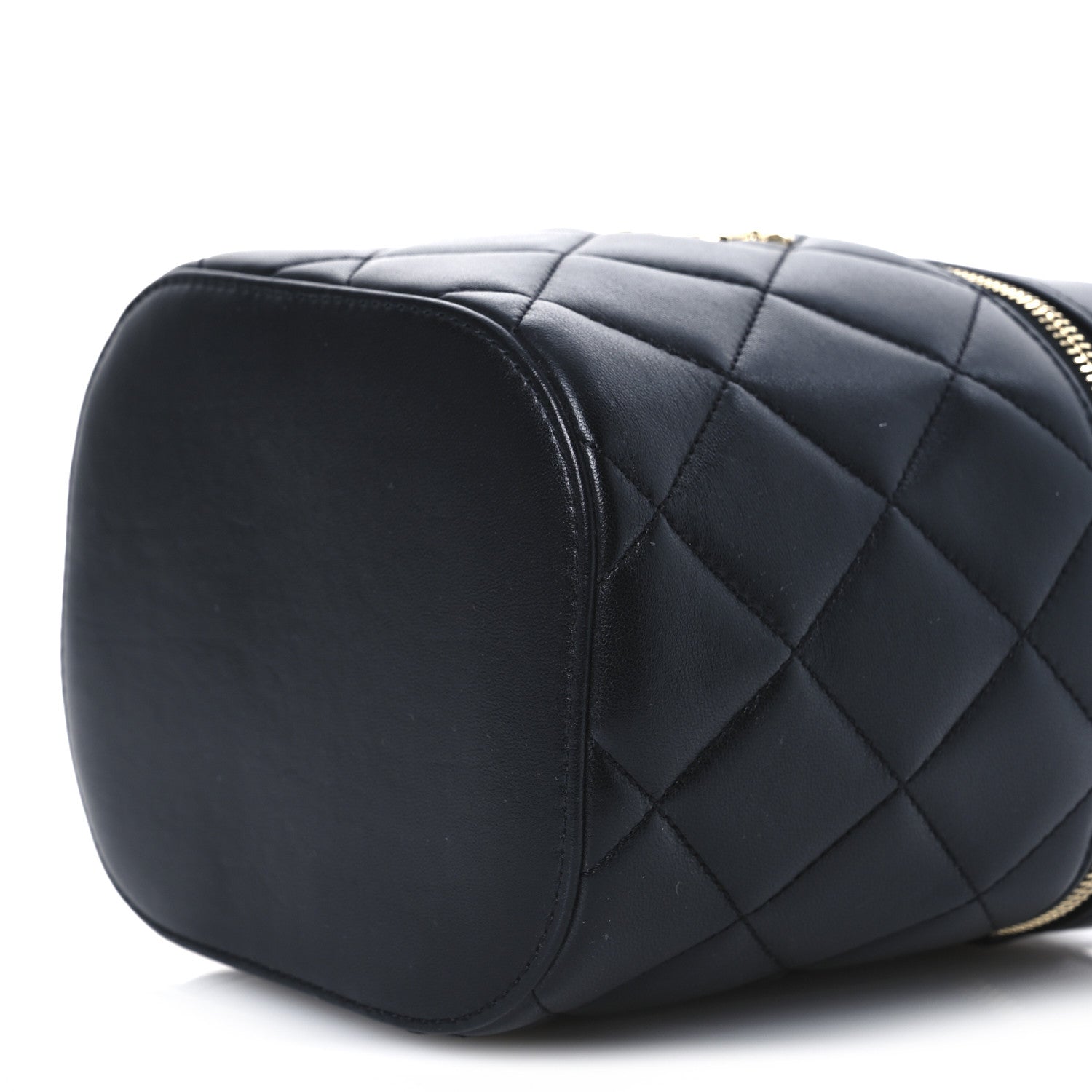 Chanel Lambskin Quilted Trendy Vanity Case Black 10 of 12