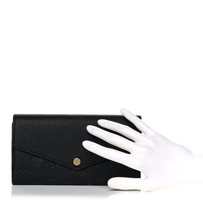 Louis Vuitton Empreinte Sarah Wallet NM Black 2 of 8