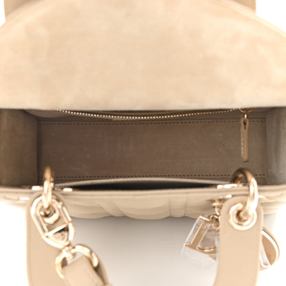 Christian Dior Lambskin Cannage Small My ABC Lady Dior Beige 5 of 11