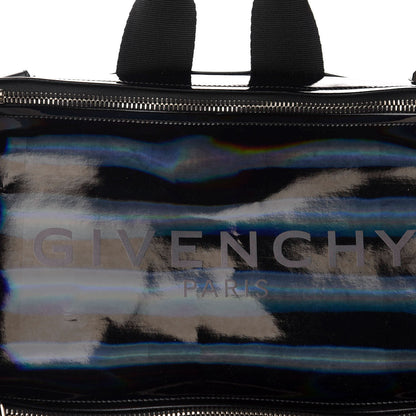 Givenchy Glossy Iridescent Rubber Large Pandora Bag Black 9 of 9