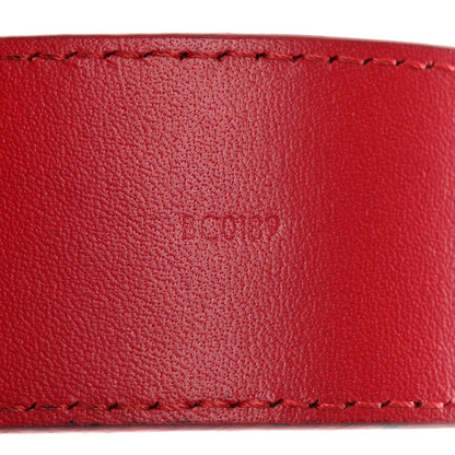 Louis Vuitton Calfskin 35mm LV New Wave Belt 80/32 Red 7 of 10